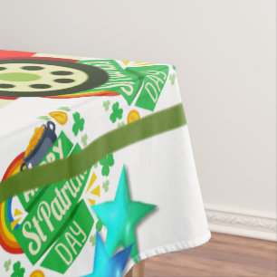 St. Patrick's Day Happy Birthday Tablecloth 
