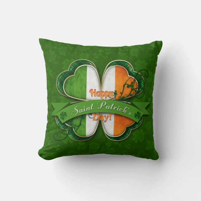 St. Patrick's Day - Happy St. Patrick's Day Cushion (Front)