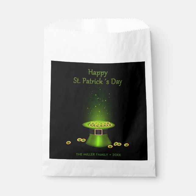 St. Patrick's Day Hat Coins Favour Bag (Front)