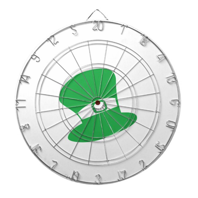 St. Patrick's Day Hat Metal Cage Dartboard (Front)