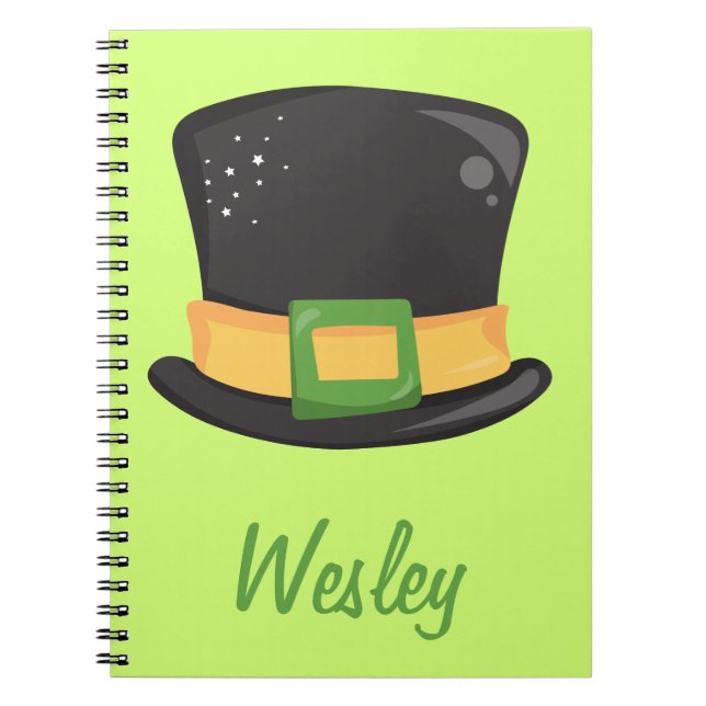 St. Patrick's Day Hat Notebook (Front)