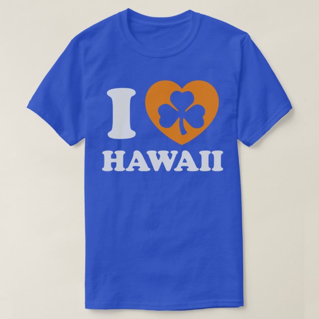 St Patricks Day Hawaii Irish Pride Hawaiian Shamro T-Shirt (Design Front)