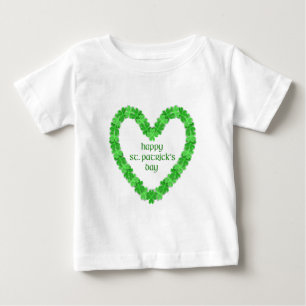 St Patrick's Day Heart Baby T-Shirt