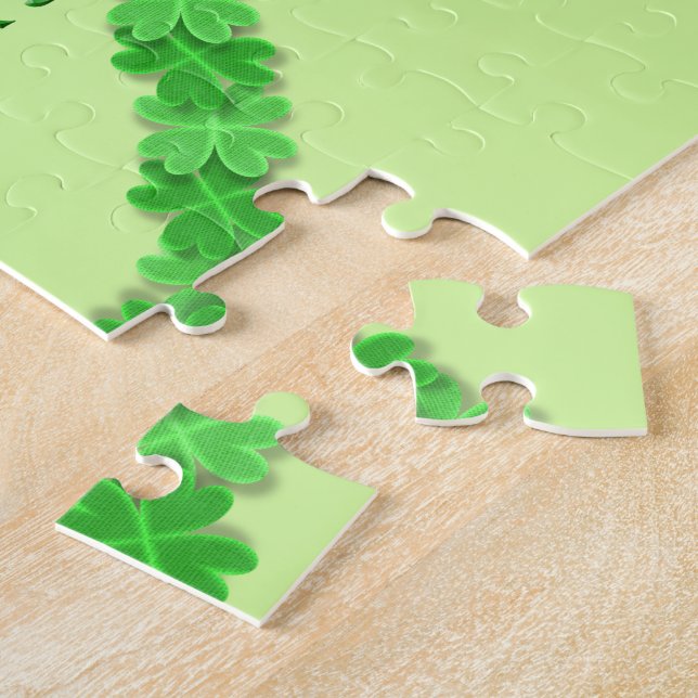 St Patrick's Day Heart Jigsaw Puzzle (Side)