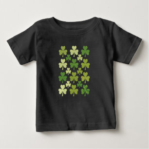St Patrick's Day Heart Lucky Clover Shamrock  Baby T-Shirt