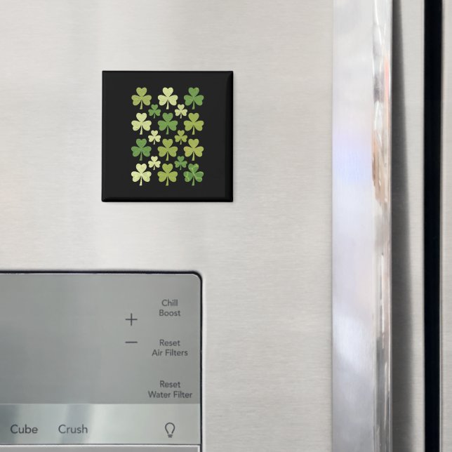 St Patrick's Day Heart Lucky Clover Shamrock  Magnet (In Situ (Fridge))