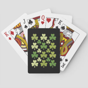 St Patrick's Day Heart Lucky Clover Shamrock  Playing Cards