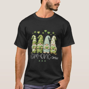 St Patricks Day Hem Onc Crew Nurse Gnome Hematolog T-Shirt