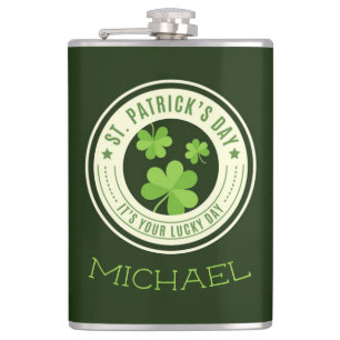 St. Patrick's Day Hip Flask