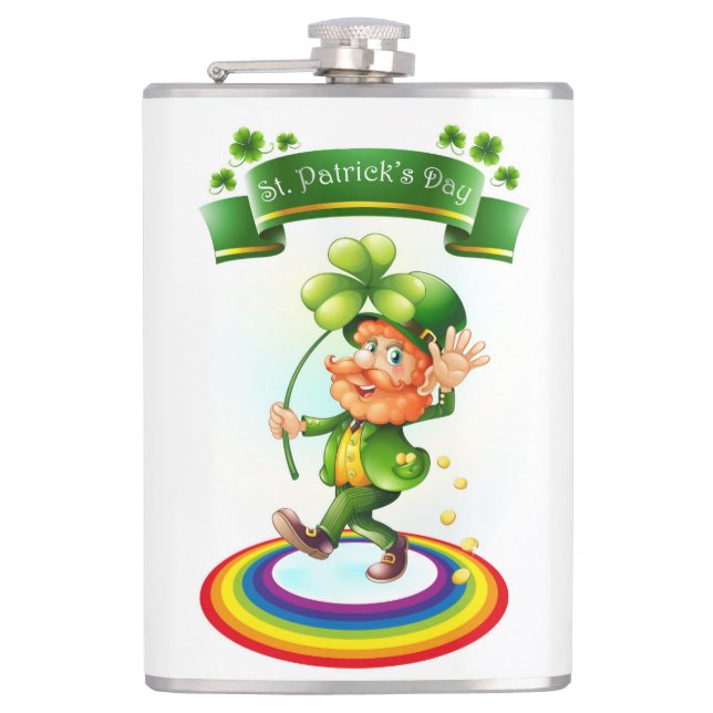 St. Patrick's Day Hip Flask (Front)