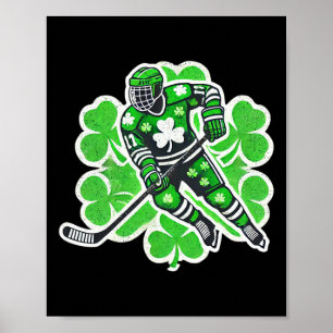 St Patrick's Day Hockey Irish Boys Saint Paddy's S Poster