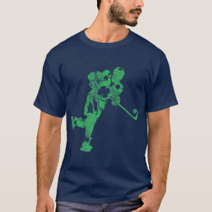 St Patricks Day Hockey Irish Boys Saint Paddys Sha T-Shirt