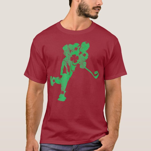 St Patricks Day Hockey Irish Boys Saint Paddys T-Shirt (Front)