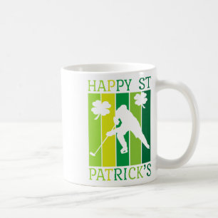 St Patricks Day Hockey Player St Puttricks Ice Hoc Coffee Mug