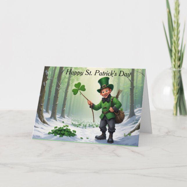 St. Patrick's Day  Holiday Card (Front)