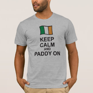 St Patricks Day hoodie KEEP CALM and PADDY ON flag T-Shirt
