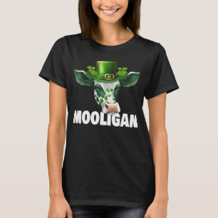 St Patricks Day Hooligan Mooligan Cow St Paddy Par T-Shirt