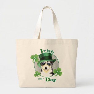 St. Patrick's Day Husky Large Tote Bag