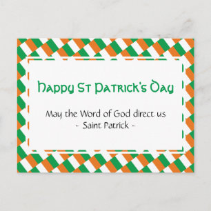 ST PATRICK'S DAY Inspirational Quote Postcard