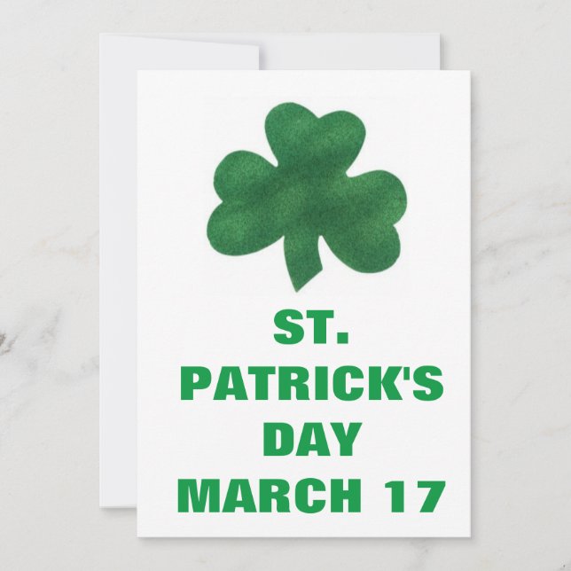 ST. PATRICK'S DAY INVITATION (Front)