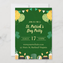 St Patricks Day invitation