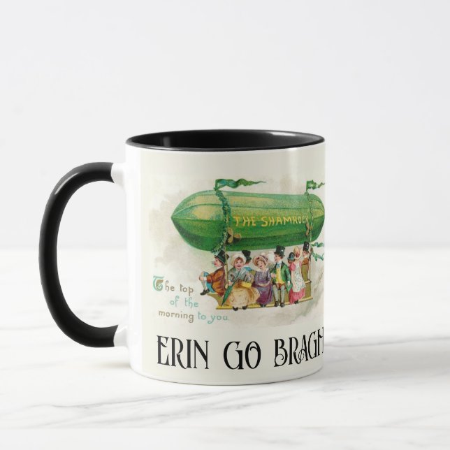 St Patricks Day Ireland Erin Go Bragh Colourful Fu Mug (Left)