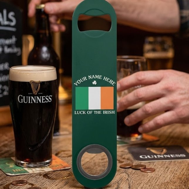 St Patrick's Day Ireland Flag Custom Name Shamrock (Creator Uploaded)