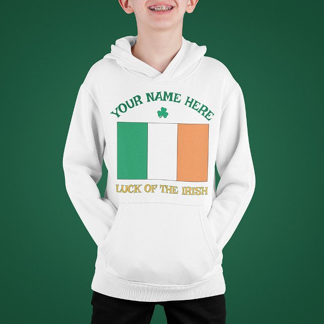 St Patrick's Day Ireland Flag Custom Name Shamrock (Creator Uploaded)