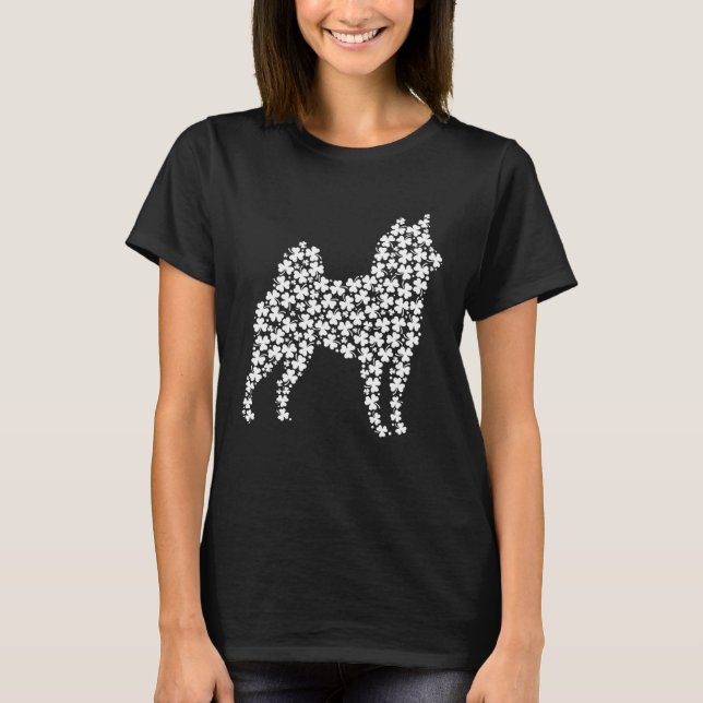 St Patricks Day Ireland Irish Shiba Inu Dog T-Shirt (Front)
