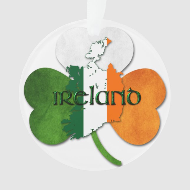 St. Patrick's Day - Ireland/Map Ornament (Front)
