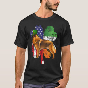 St Patricks Day Irish American Flag Belgian Tervur T-Shirt