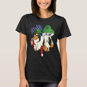 St Patricks Day Irish American Flag Japanese Chin T-Shirt