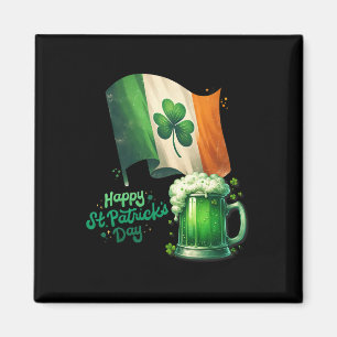 St Patrick's Day Irish Beer Ireland Flag Men Women Magnet