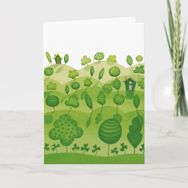 St Patricks Day Irish blessing Card (Front)