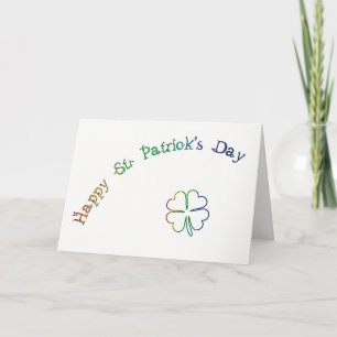 St. Patrick's Day Irish Blessing Poem-Rainbow Card