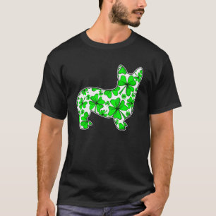 St Patrick's Day Irish Corgi Dog Shamrock T-Shirt