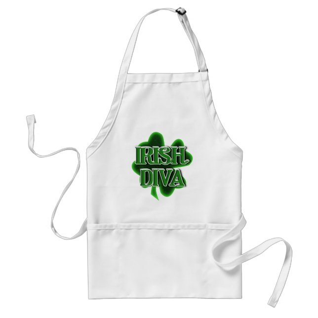 St. Patrick's Day Irish Diva Standard Apron (Front)