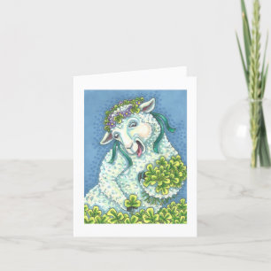 ST. PATRICK'S DAY IRISH EWE GREETING NOTE CARD B