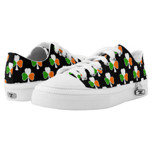 St Patrick's Day | Irish Flag Shamrock Low Tops