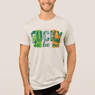 St. Patrick's Day Irish Flag T-Shirt Tri-Blend Shirt