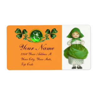 ST PATRICK'S DAY- IRISH GIRL AND SHAMROCKS