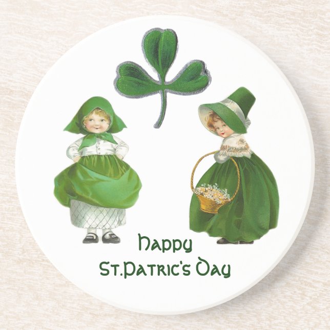 ST PATRICK'S DAY- IRISH GIRLS COASTER (Front)