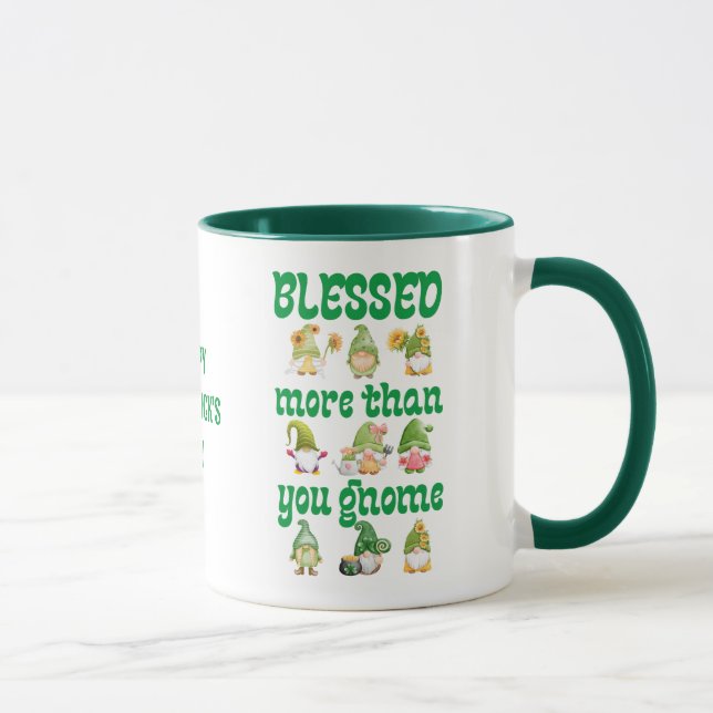 St Patrick's Day Irish Gnomes Mug (Right)