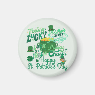 St. Patrick's Day Irish green lucky Shamrock Magnet