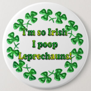 St. Patrick's Day Irish Humourous Buttons Pins