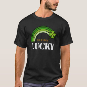 St Patricks Day Irish I'm Feeling Lucky Rainbow C T-Shirt