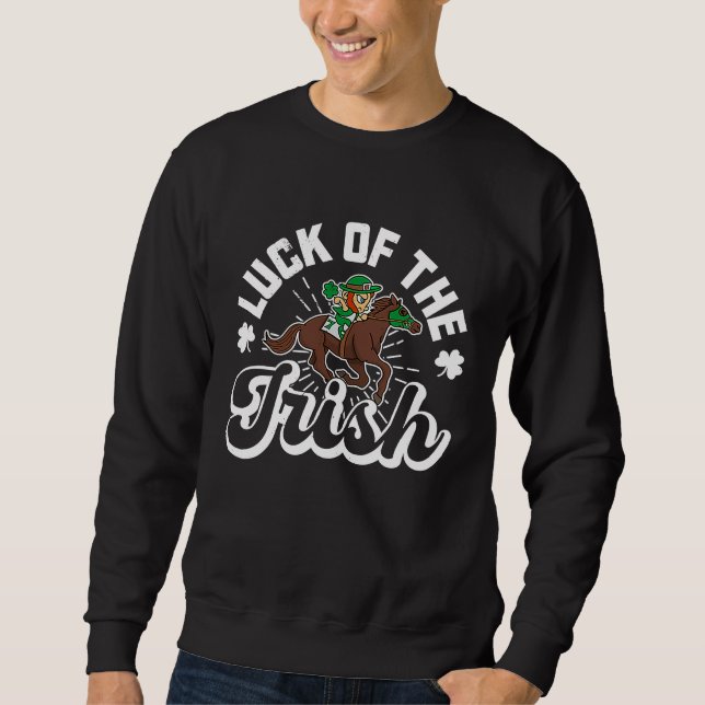 St Patrick's Day Irish Ireland Booze Gaelic Drinki Sweatshirt (Front)