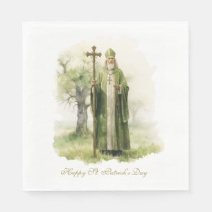 St. Patricks Day Irish Ireland Celtic Green  Napkin