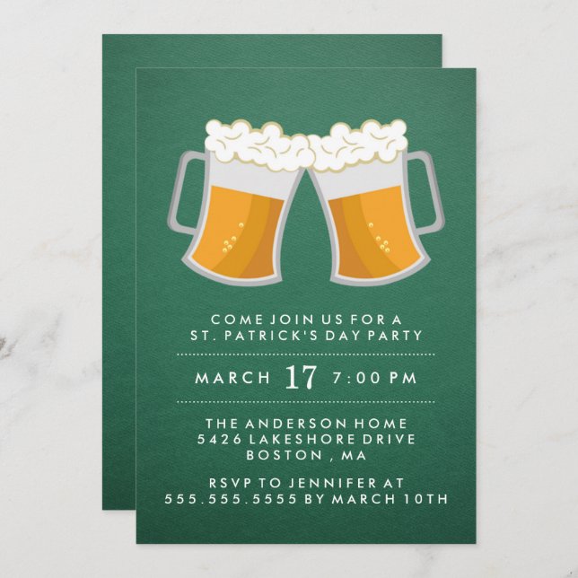 St. Patrick's Day Irish Party Invitation (Front/Back)