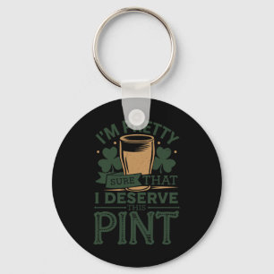 St Patricks Day Irish Pride Funny Shamrock Parade Key Ring